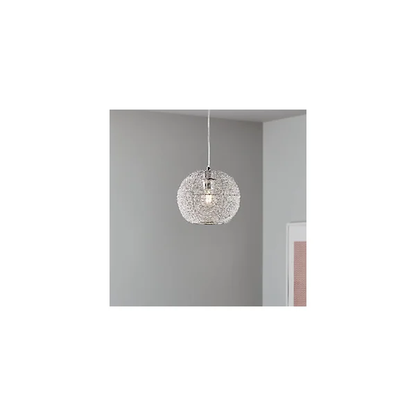 Suspension Phaidros GoodHome E27 argent brillant