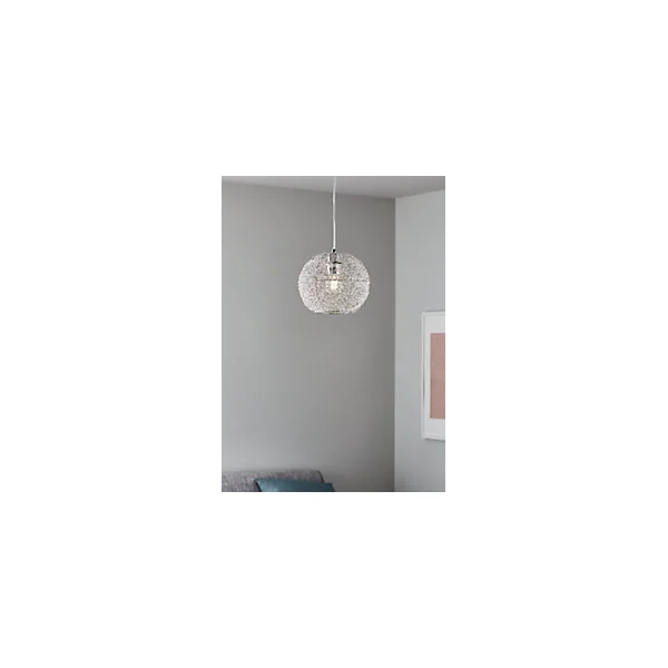 Suspension Phaidros GoodHome E27 argent brillant