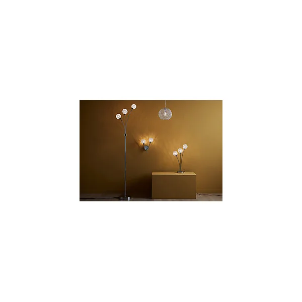Suspension Phaidros GoodHome E27 argent brillant