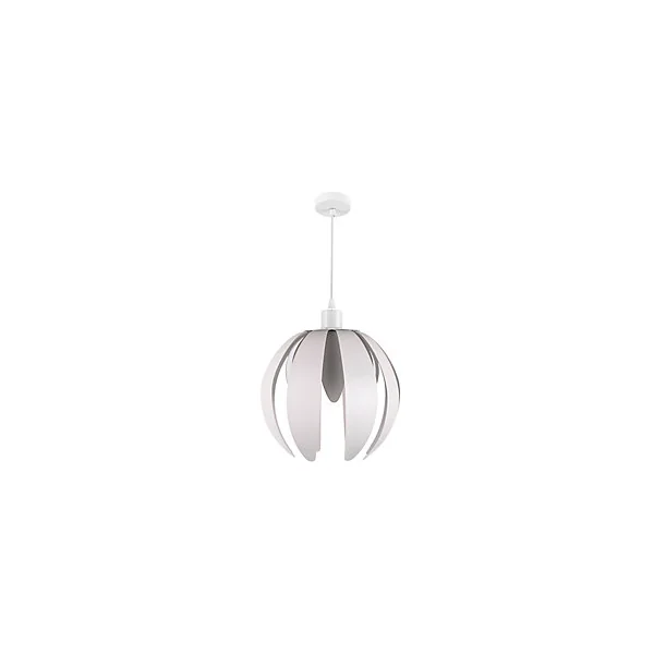 Suspension Pleiones GoodHome E27 blanc mat