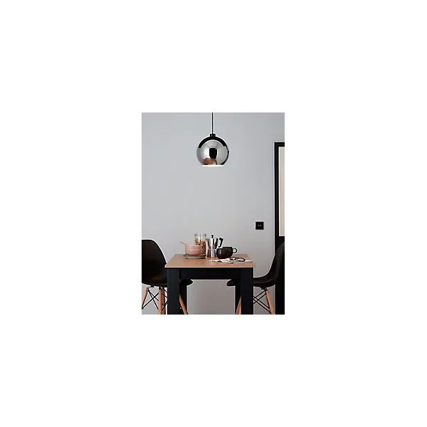 Suspension Pocyon shiny GoodHome 60W IP20 E27 argent