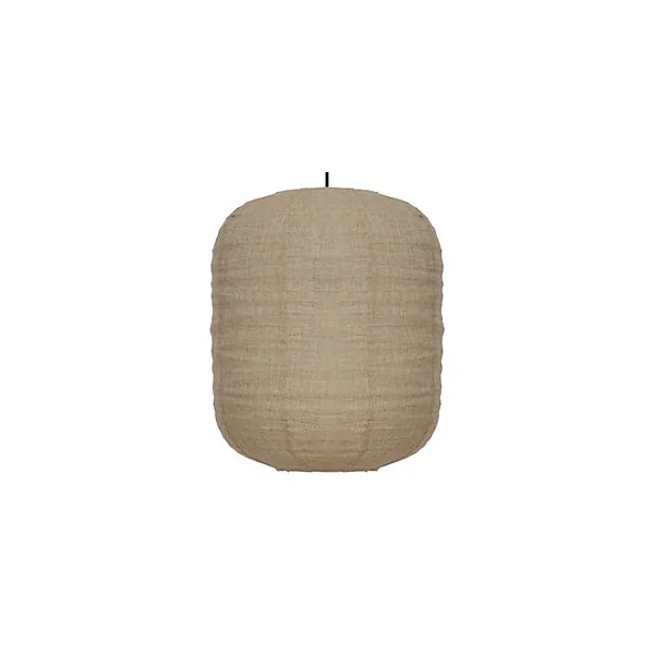 Suspension ronde en lin beige Bouvardia H.110 x Ø35cm E27 15W GoodHome
