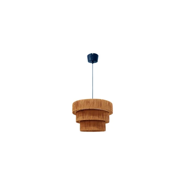 Suspension ronde en raphia Bellflower H.146cm E27 42W GoodHome