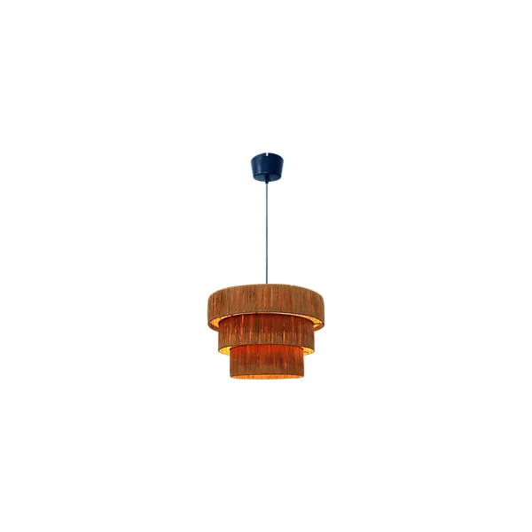 Suspension ronde en raphia Bellflower H.146cm E27 42W GoodHome
