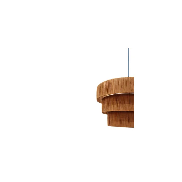 Suspension ronde en raphia Bellflower H.146cm E27 42W GoodHome