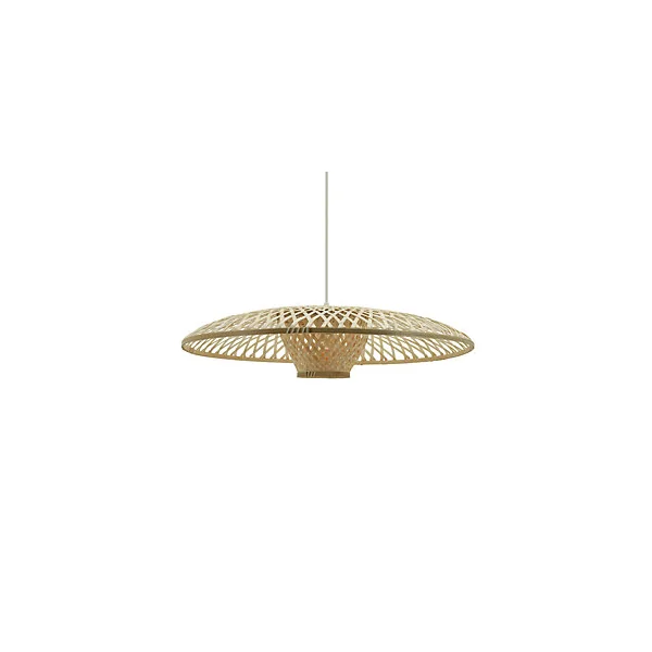 Suspension ronde Kane en bambou et aspect bois Ø60 x H.112 cm E27 IP20 40W Seynave