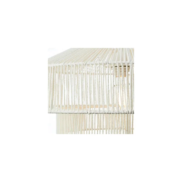 Suspension ronde Pipa métal et papier blanc ⌀50 x H.150cm IP20 E27 20W Brilliant
