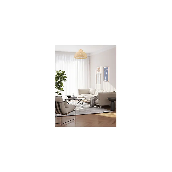 Suspension ronde Pitaya en bambou ⌀55 x H.137 cm E27 IP20 40W Seynave