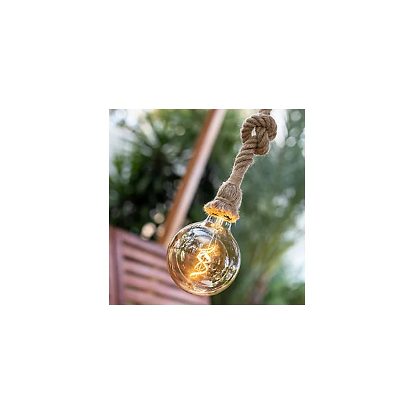Suspension Simona solaire dimmable LED intégrée naturel 200lm 4,5W IP54 blanc chaud New Garden
