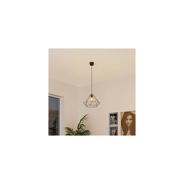 Suspension Smertrio E27 60W ⌀44.5xH.110cm noir GoodHome
