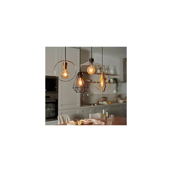 Suspension Smertrio GoodHome E27 noir mat 60W