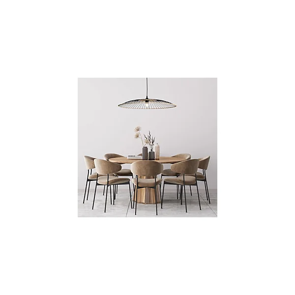 Suspension Soliflore Lussiol ⌀80cm noir