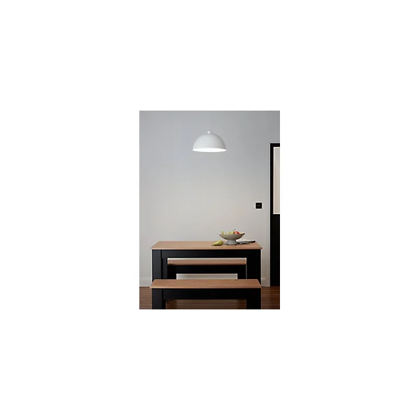 Suspension Songor GoodHome blanc 38cm IP20 E27