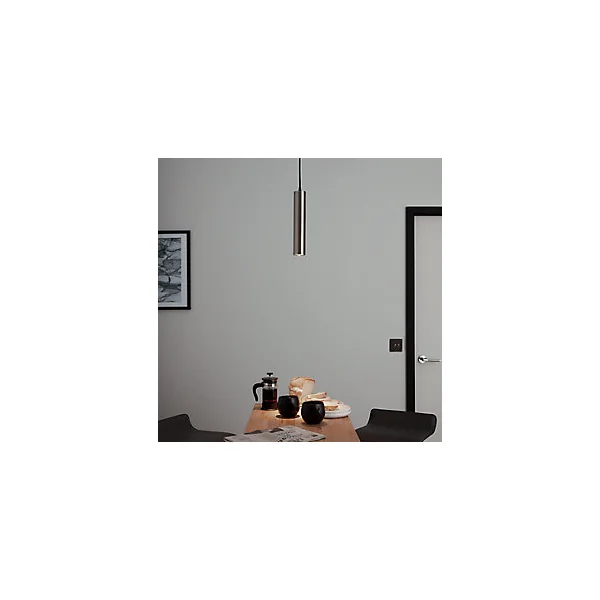 Suspension Suartone LED intégrée argent