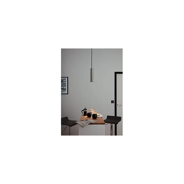 Suspension Suartone LED intégrée argent