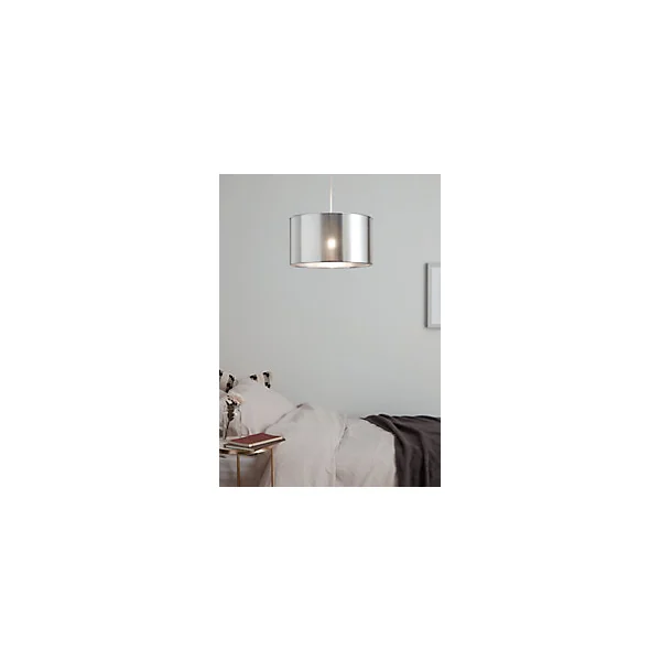 Suspension Tectit GoodHome E27 argent brillant