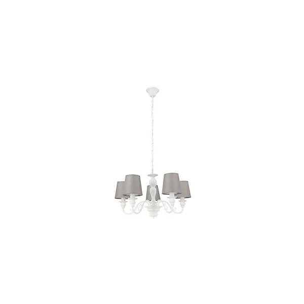 Suspension Tulou 5 ampoules E14 IP20 blanc