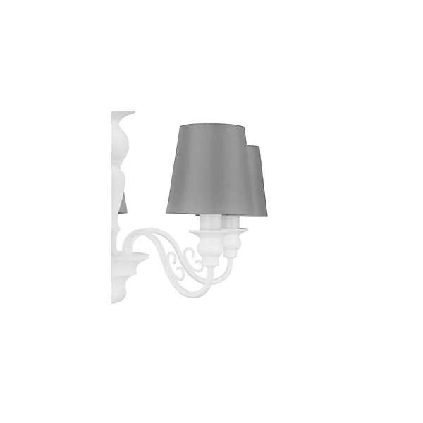 Suspension Tulou 5 ampoules E14 IP20 blanc