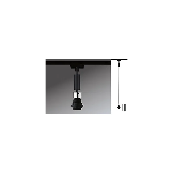 Suspension URail 2easy noir mat et chrome E27 max.1000W H.150cm Paulmann