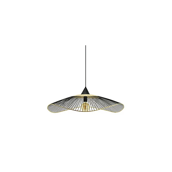 Suspension Vagala métal noir E27 40W IP20 Ø80cm x H.135cm Seynave