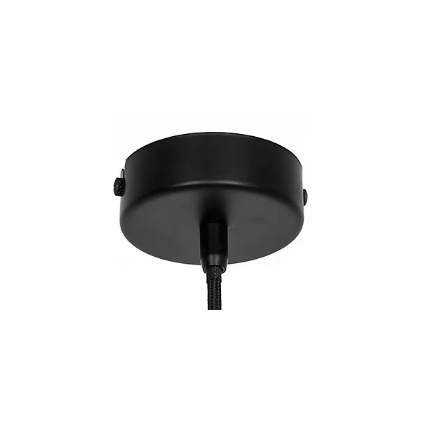 Suspension Walgis E27 IP20 noir et blanc ⌀30cm