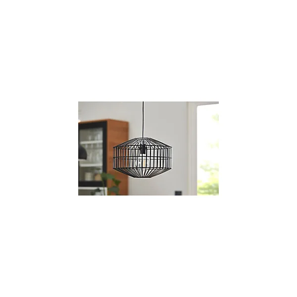 Suspension Wutai GoodHome noir 38cm IP20 E27
