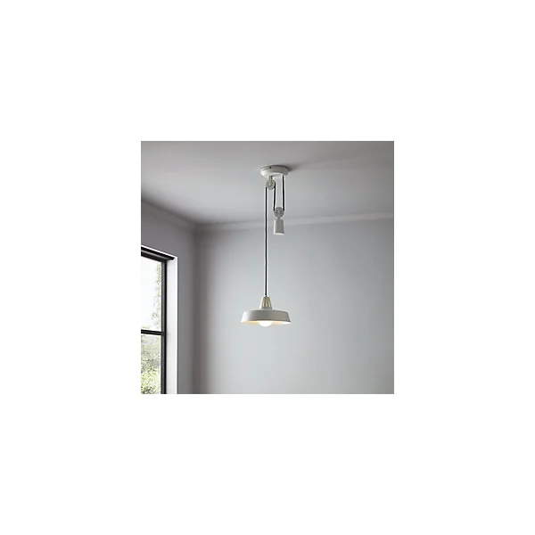 Suspension Yarra GoodHome E27 blanc mat