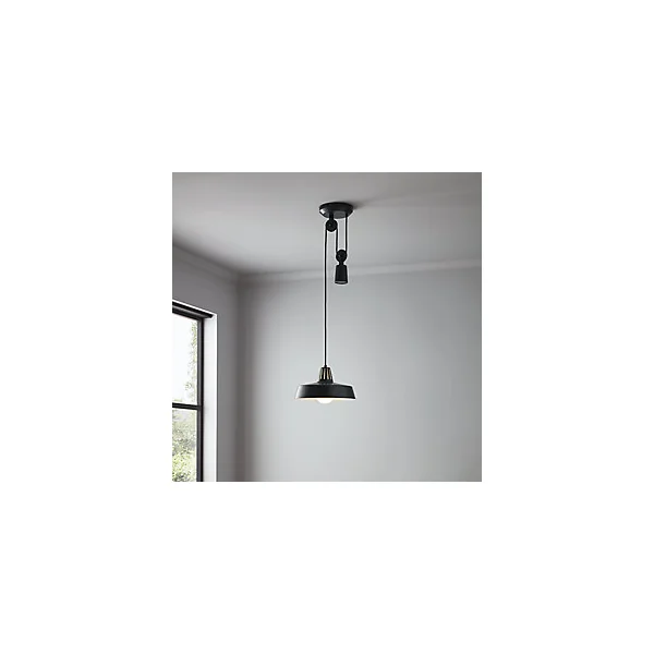 Suspension Yarra GoodHome E27 noir mat