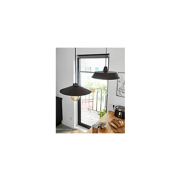 Suspension Zanbar GoodHome noir IP20 E27
