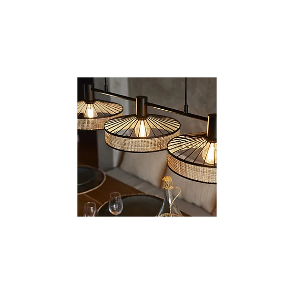 Suspension Zelie 3 lumières E27 40W IP20 L.100xH.113cm Corep