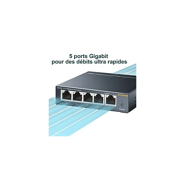 Switch de bureau 5 ports 10/100/1000 Mbps TP-Link