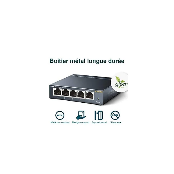 Switch de bureau 5 ports 10/100/1000 Mbps TP-Link