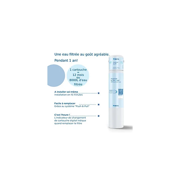 Système de filtration d'eau sous évier Brita Mypure SLIM V-MF