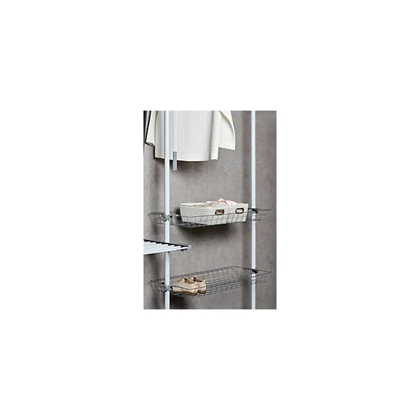 Système de penderie extensible Hercules Twin Wenko H. 165 à 300 cm x L. 73 à 120 cm