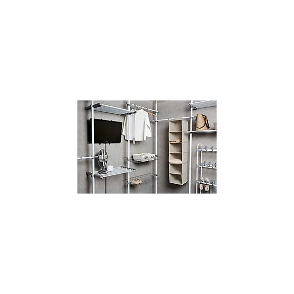 Système de penderie extensible Hercules Twin Wenko H. 165 à 300 cm x L. 73 à 120 cm