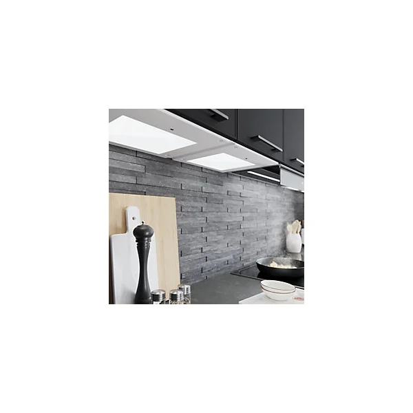 Système d'éclairage LED sous étagère pour 5 panneaux lumineux L. 22,2 GoodHome Caraway