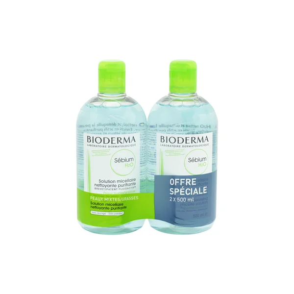 Sébium H2O micellaire démaquillant 2x500ml