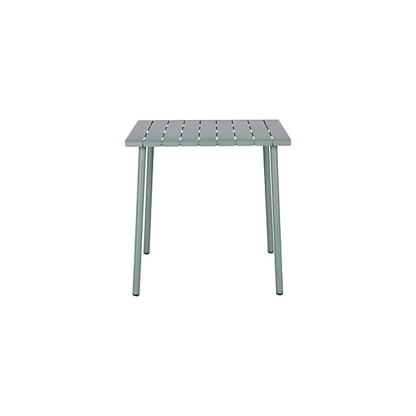 Table acier mat vert laurier L.76.6 x l.76 x H.75cm Lithari GoodHome