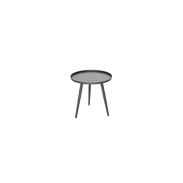 Table basse Antiparos acier inoxydable ⌀50cm gris anthracite