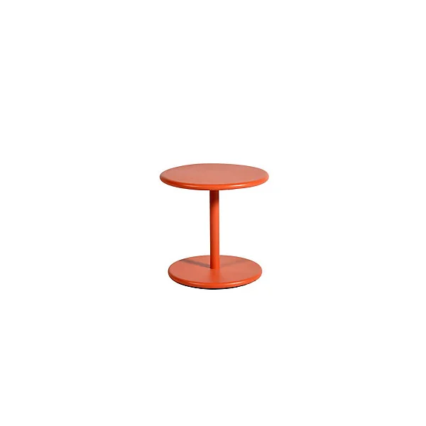 Table basse de jardin aluminium Pop terracotta Arcane H.44 cm