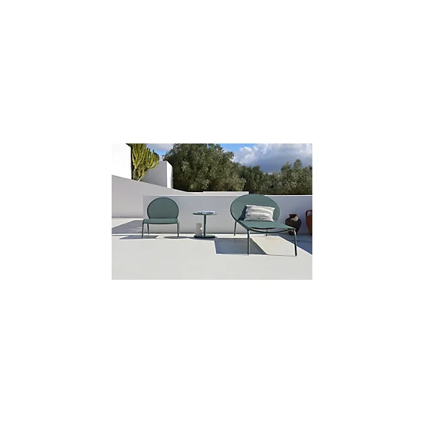 Table basse de jardin aluminium Pop vert Arcane H.44 cm