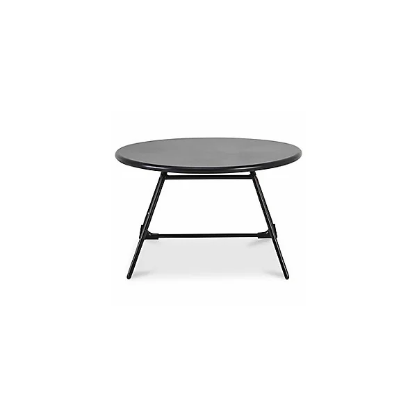 Table basse de jardin en métal Blooma Nova noir ø70 cm