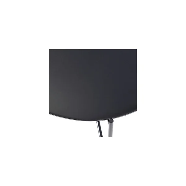 Table basse de jardin en métal GoodHome Nova ebony ø65 cm