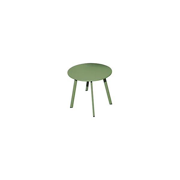 Table basse de jardin ronde en acier amande ProLoisirs Massai ø40 cm