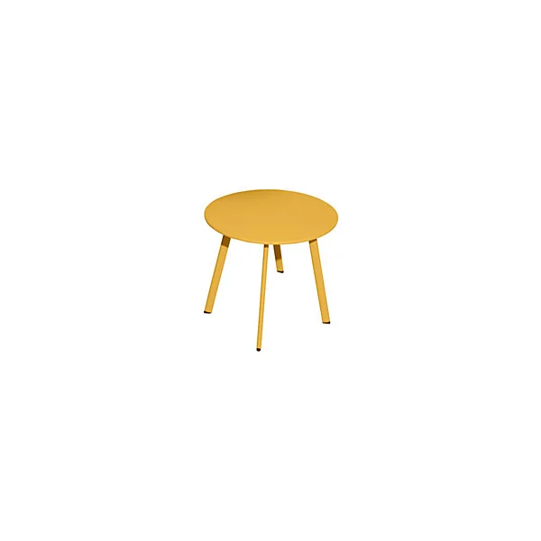 Table basse de jardin ronde en acier miel ProLoisirs Massai ø50 cm