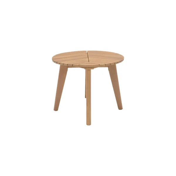 Table basse de jardin ronde en bois d'eucalyptus GoodHome Hania