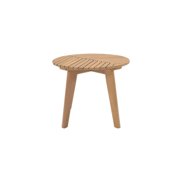 Table basse de jardin ronde en bois d'eucalyptus GoodHome Hania