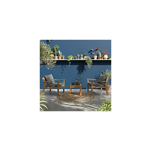 Table basse Denia en bois d'acacia L.47 x l.47 x H.40 cm GoodHome