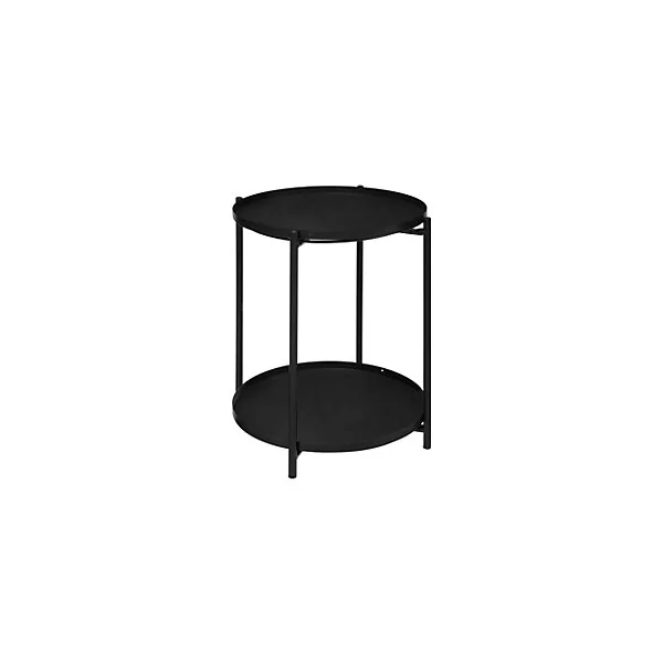 Table d'appoint Meeko Atmosphera ⌀ 45 cm noir