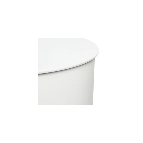 Table d'appoint ronde en métal blanc ⌀ 31 cm, Yuri